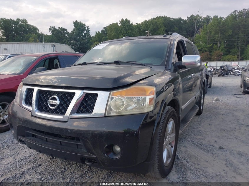 Vin: 5n1ba0nf8cn606880, lot: 46398890, nissan armada platinum 20122