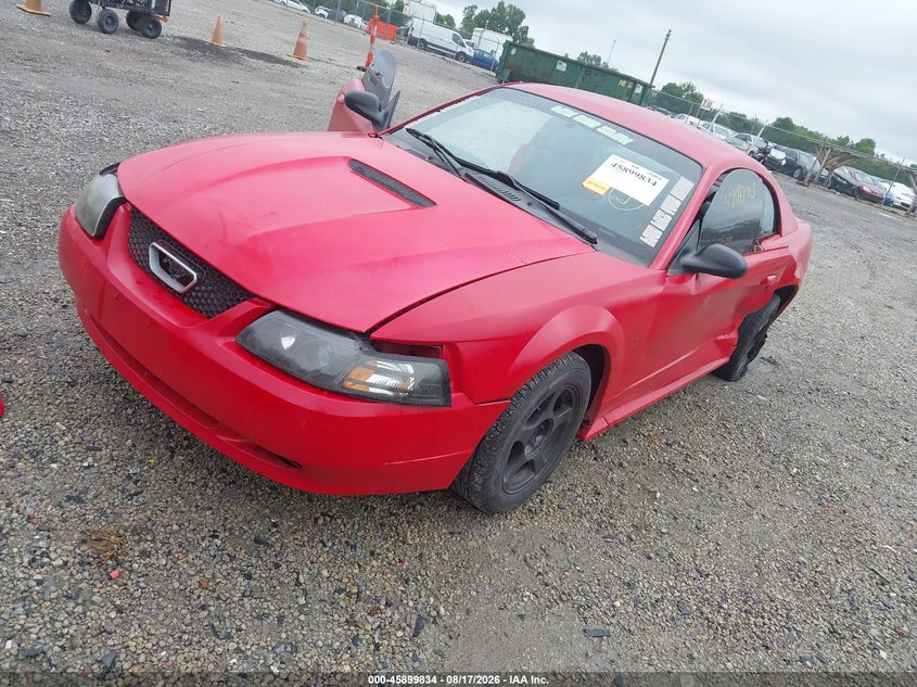 2001 Ford Mustang, Левый бок, IAAI, VIN 1FAFP40471F174846 — фото 2