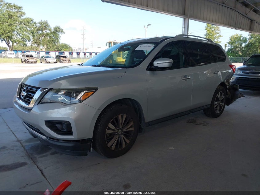 2017 Nissan Pathfinder, Лівий зад, IAAI, VIN 5N1DR2MMXHC696064 — фото 2