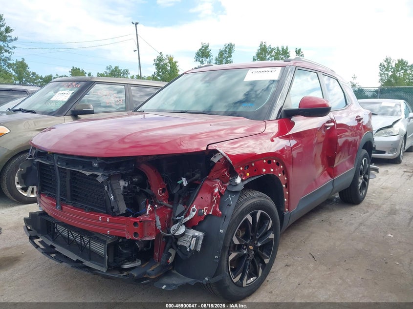 2021 Chevrolet TrailBlazer, Front End, IAAI, VIN KL79MRSL8MB125083 — photo 2