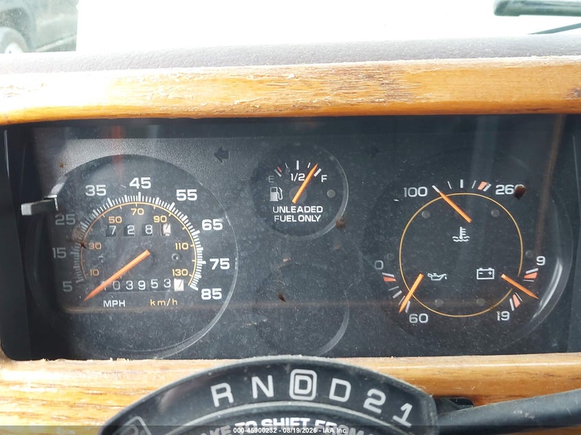 1993 GMC RALLY WAGON VAN 5.7L V8 FI F