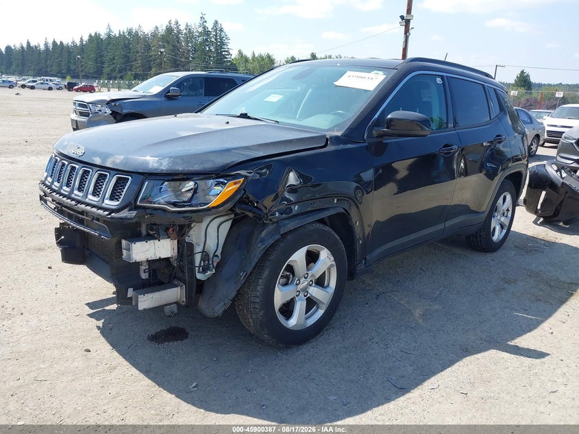 2019 Jeep Compass, Удар спереди, IAAI, VIN 3C4NJCBB9KT699055 — фото 2