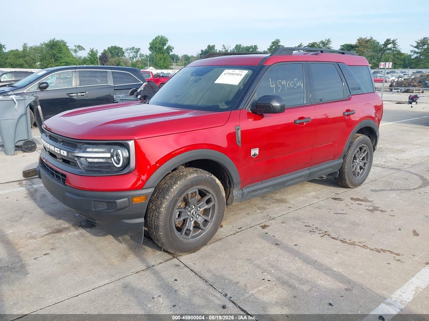 Vin: 3fmcr9b68rre10174, lot: 46399565, ford bronco sport big bend 20242