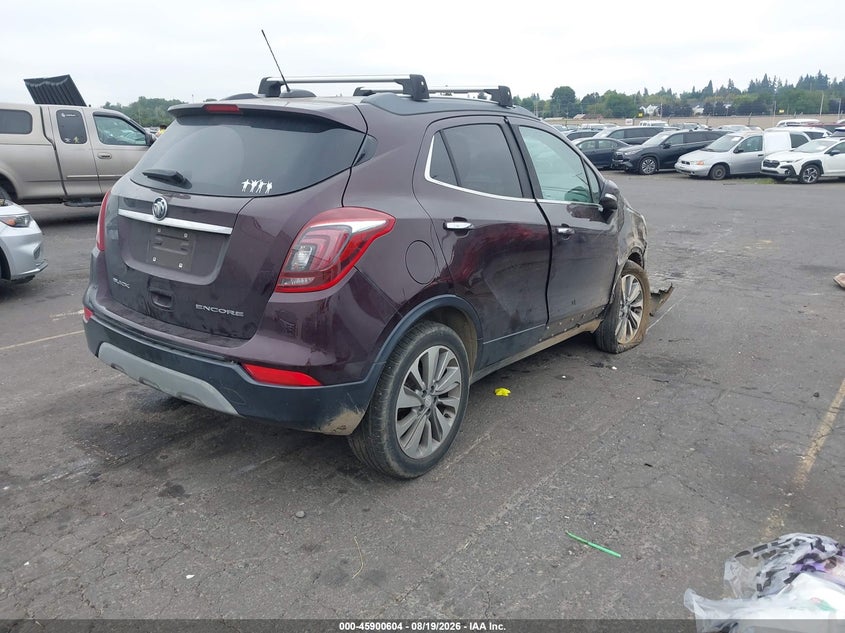 Vin: kl4cjasb4jb718553, lot: 46399665, buick encore preferred 20184