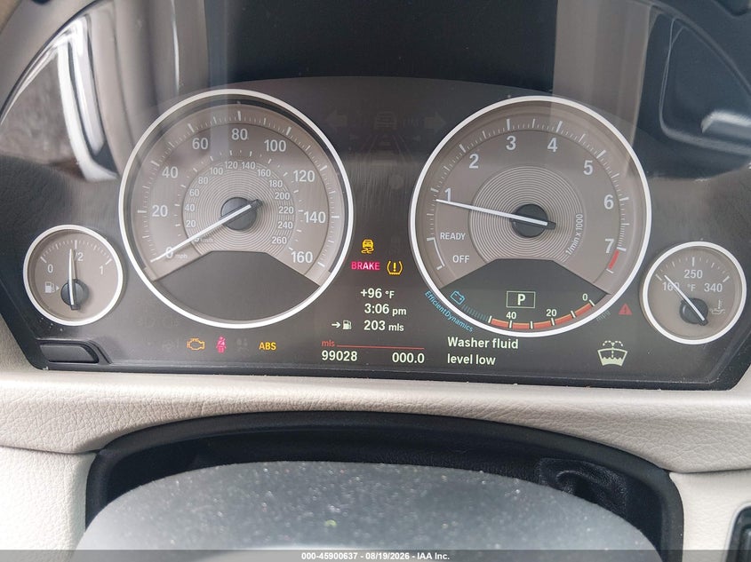 BMW 328I 2013 VIN WBA3A5C54DF357499
