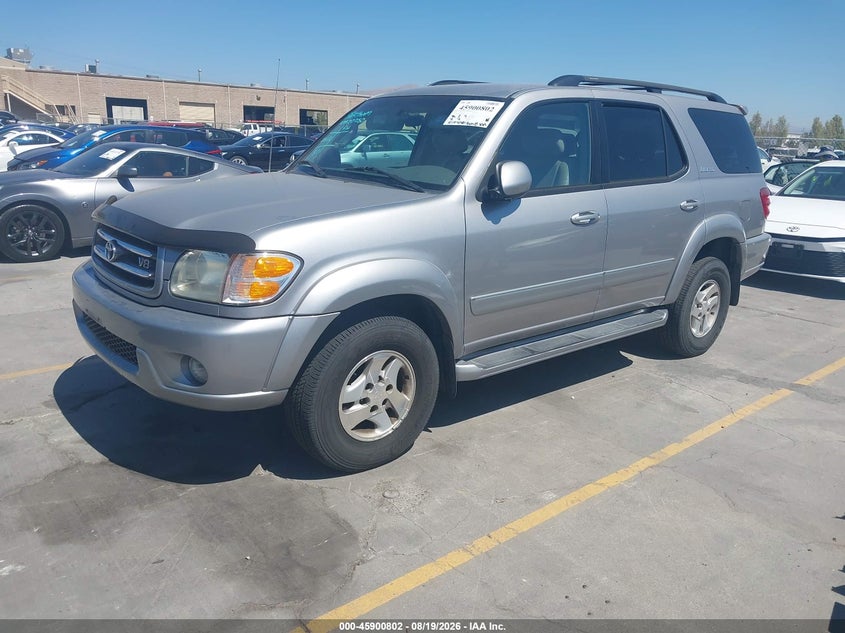 2001 Toyota Sequoia, Угон, IAAI, VIN 5TDBT48A61S036844 — фото 2