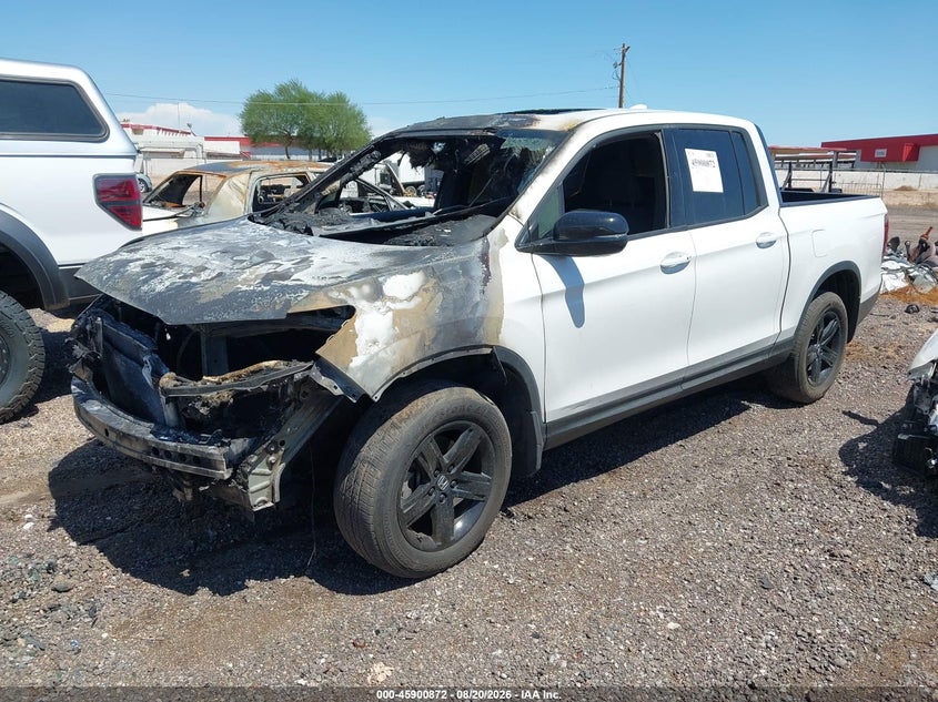 2023 Honda Ridgeline, Engine Burn, IAAI, VIN 5FPYK3F89PB052662 — photo 2