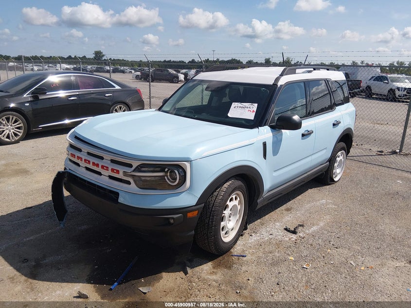 Vin: 3fmcr9g60rrf72437, lot: 46400018, ford bronco sport heritage 20242