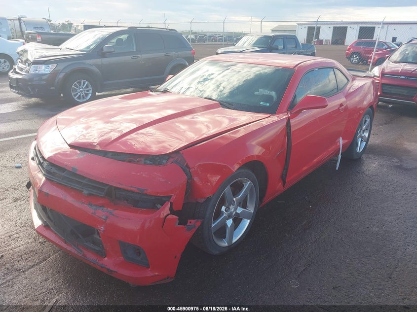 2015 Chevrolet Camaro, Удар спереду, IAAI, VIN 2G1FD1E3XF9205498 — фото 2