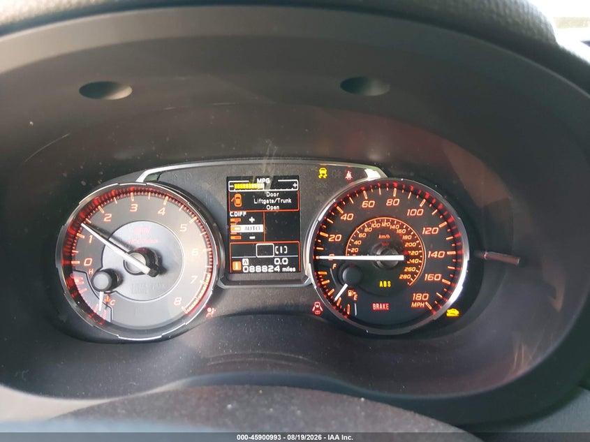 SUBARU WRX STI 2017 VIN JF1VA2M65H9828524