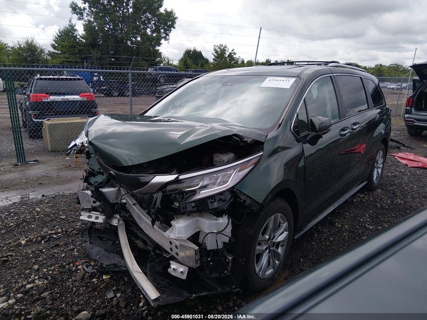Vin: 5tdzskfc3rs130816, lot: 46400092, toyota sienna limited 20242