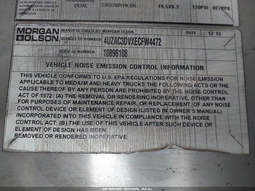 2014 FREIGHTLINER CHASSIS auction photo 8