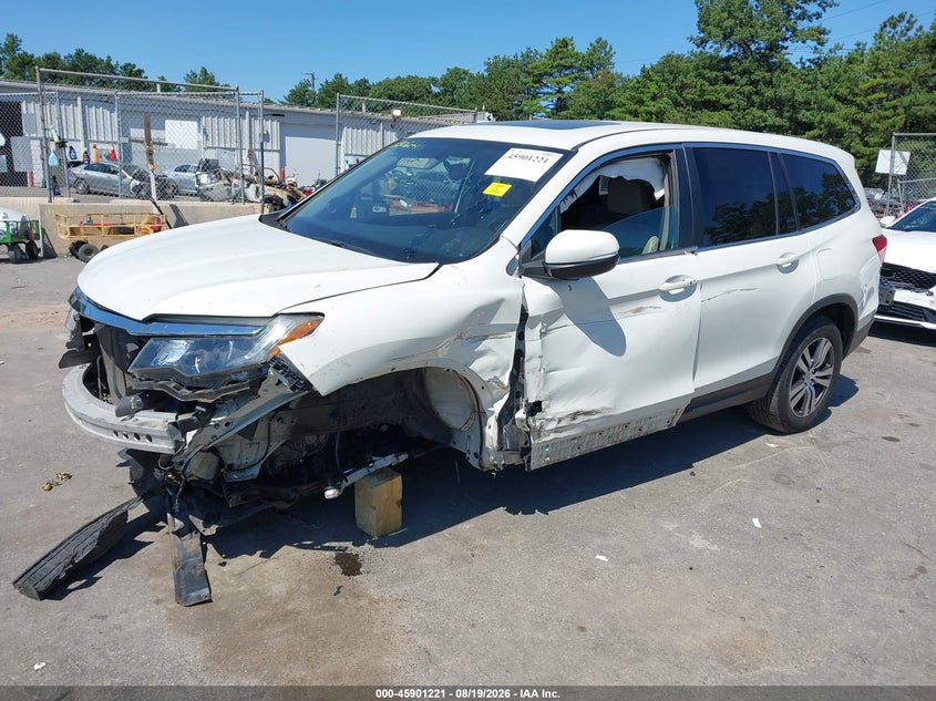Vin: 5fnyf6h53gb107799, lot: 46400281, honda pilot ex-l 20162