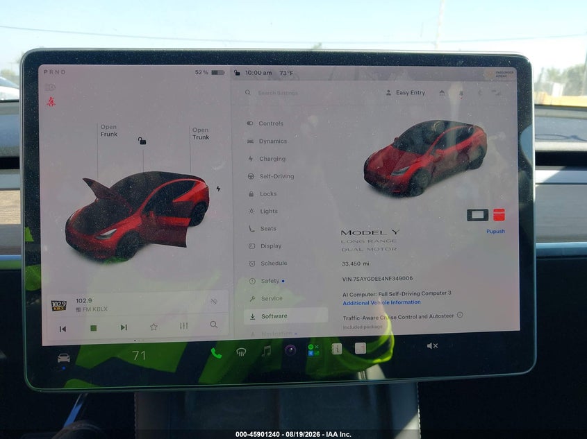 2022 TESLA MODEL Y auction photo 7