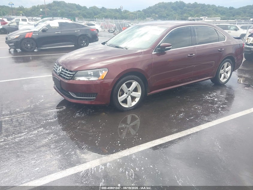 2013 Volkswagen Passat, Rear, IAAI, VIN 1VWBN7A31DC031173 — photo 2