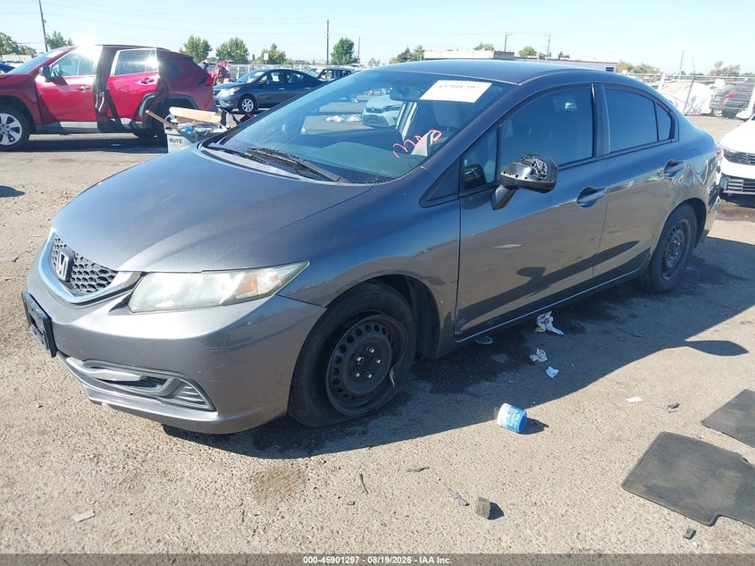 2013 Honda Civic, Right Side, IAAI, VIN 19XFB2F54DE207278 — photo 2