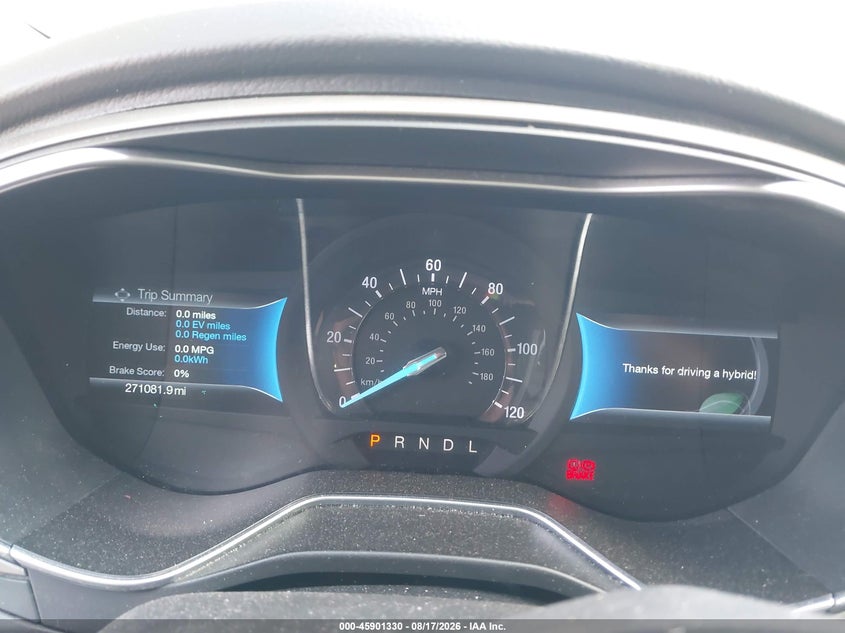 2016 FORD FUSION ENERGI auction photo 7