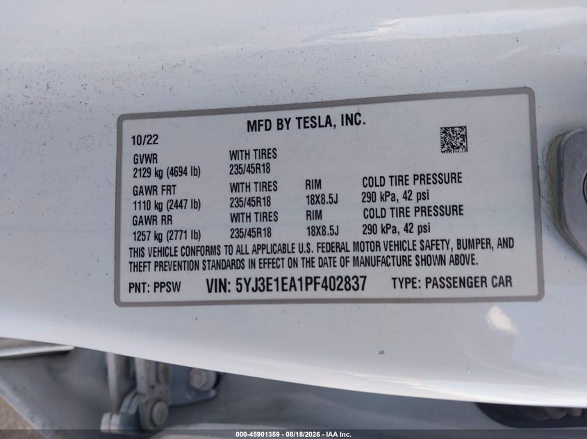TESLA MODEL 3 - zdjęcie 9