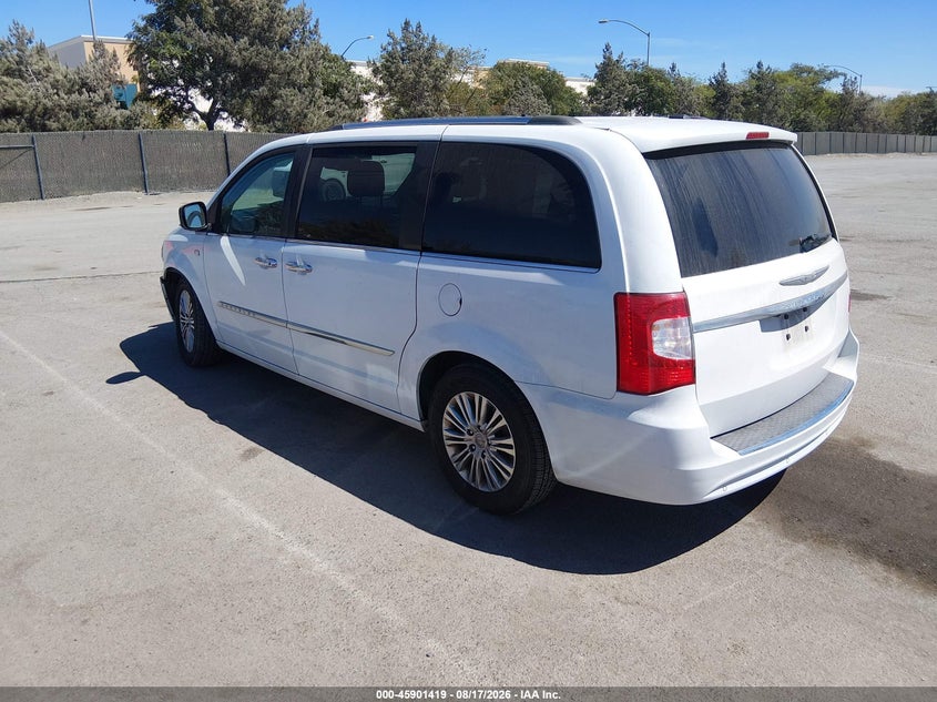 Vin: 2c4rc1cg9er249603, lot: 46400480, chrysler town & country touring-l 30th anniversary 20143