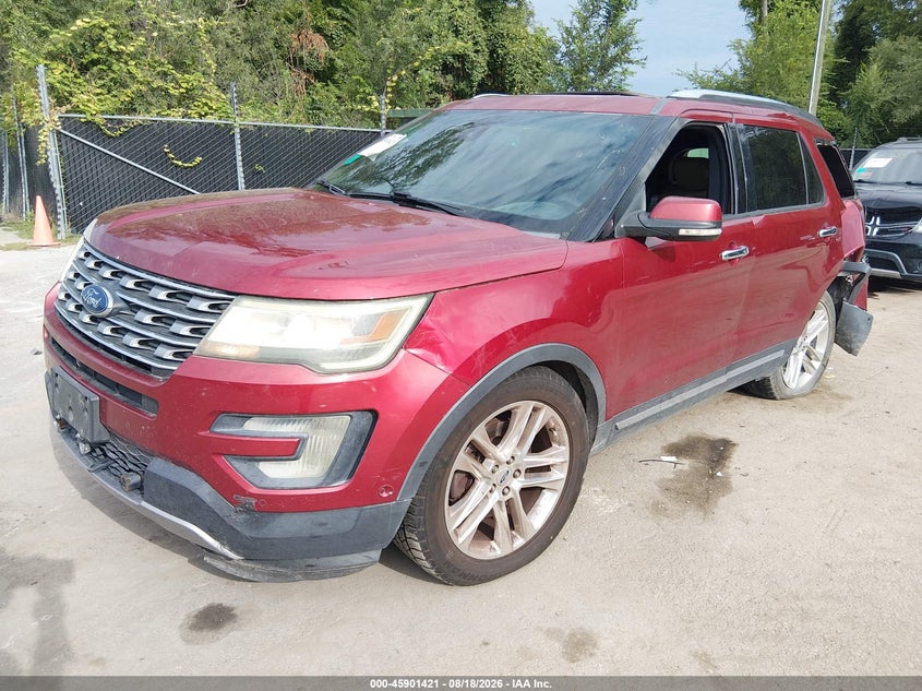 2017 Ford Explorer, Удар сзади, IAAI, VIN 1FM5K7F86HGA43505 — фото 2