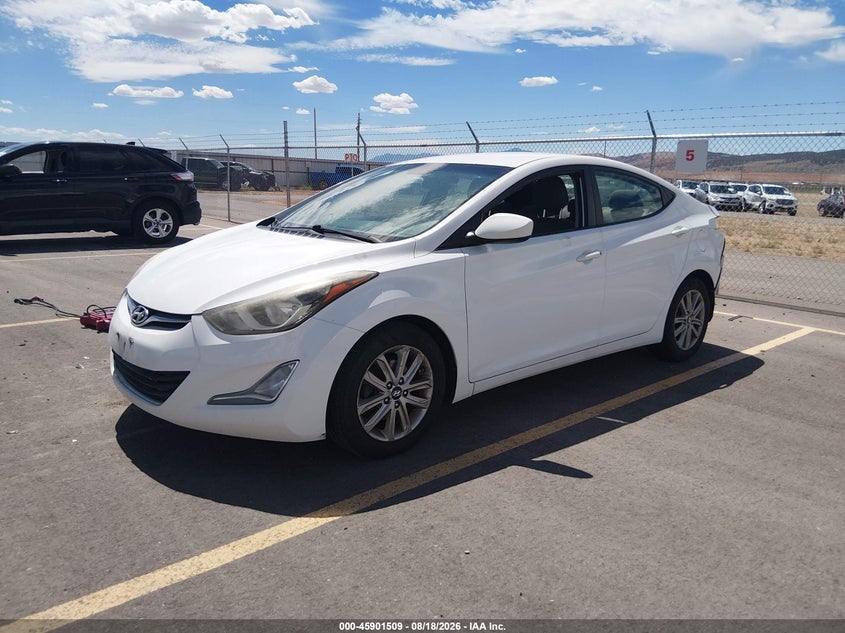 2014 Hyundai Elantra, Rear, IAAI, VIN 5NPDH4AE7EH483377 — photo 2