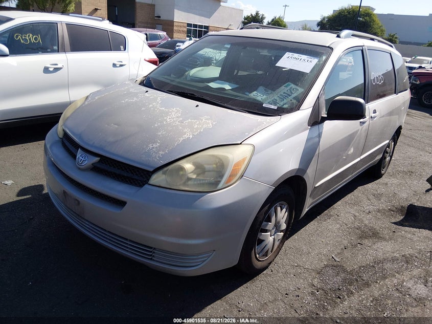 2005 Toyota Sienna, Удар сзади, IAAI, VIN 5TDZA23C55S298345 — фото 2