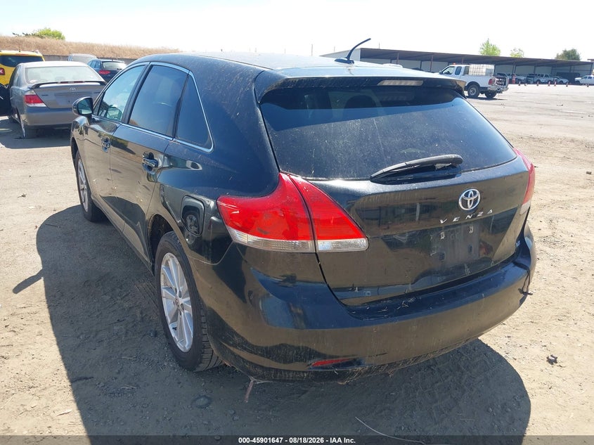 2012 TOYOTA VENZA SPORT UTILITY VEHICLE 2.7L I-4 DOHC, VVT, 182HP