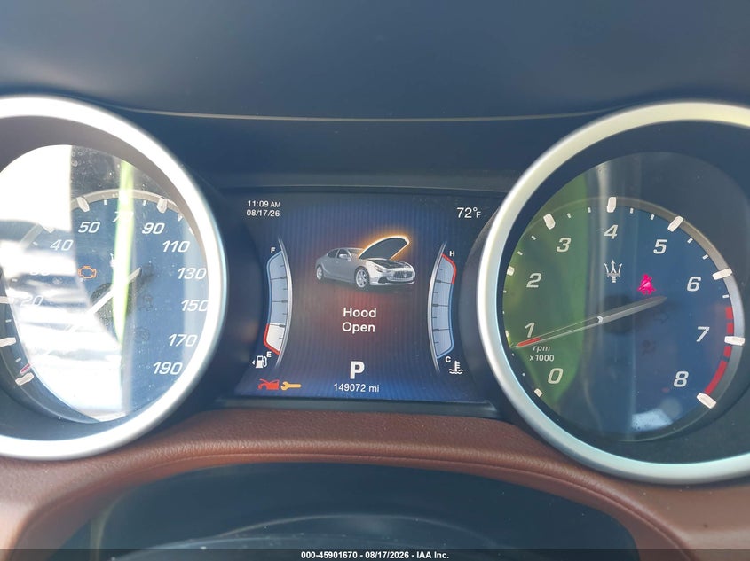 MASERATI GHIBLI 2016 VIN ZAM57XSAXG1169958