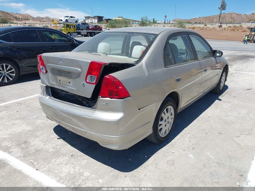 2004 HONDA CIVIC SEDAN 1.7L I-4 115HP