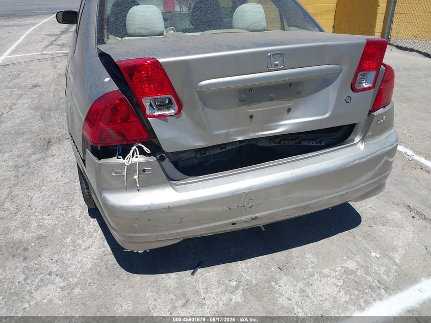 2004 HONDA CIVIC SEDAN 1.7L I-4 115HP