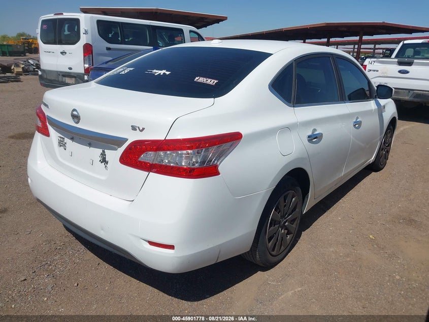 NISSAN SENTRA 2015 VIN 3N1AB7AP6FY274582