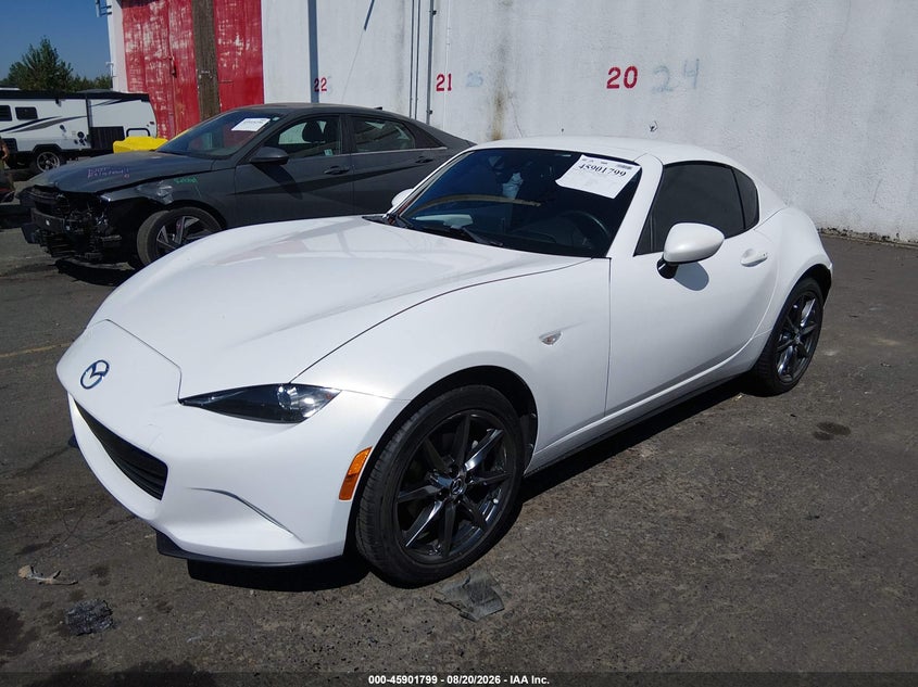2017 Mazda MX-5, Левый зад, IAAI, VIN JM1NDAM79H0107003 — фото 2