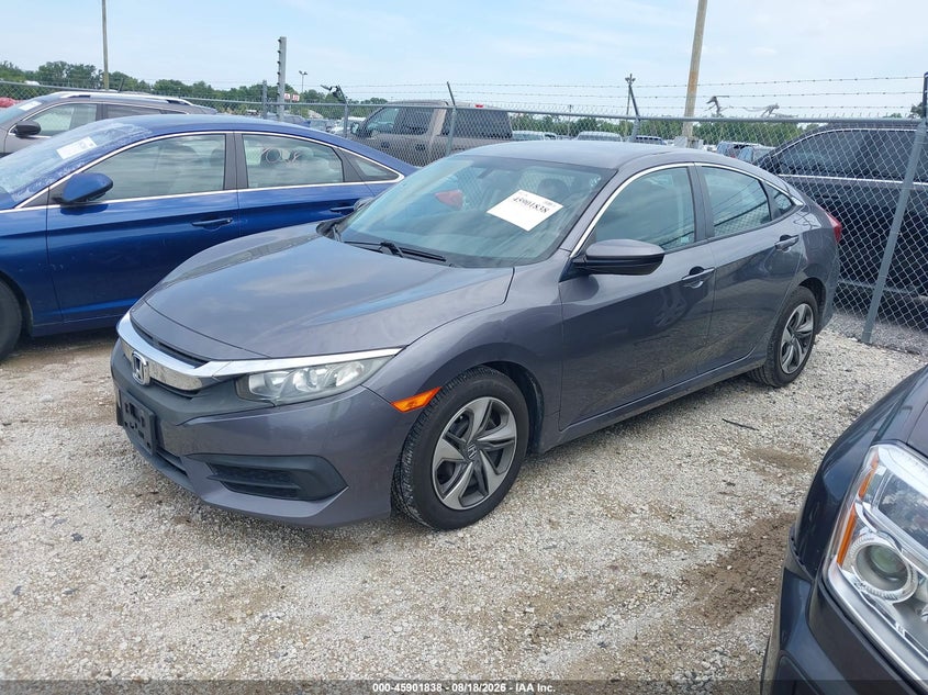 2018 Honda Civic, Град, IAAI, VIN 19XFC2F56JE043587 — фото 2