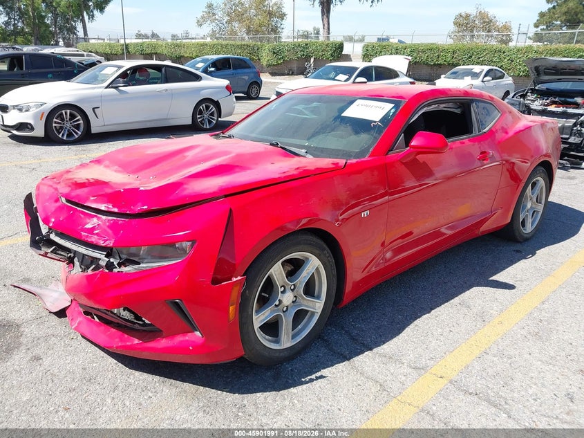 2016 Chevrolet Camaro, Front End, IAAI, VIN 1G1FB1RX5G0187748 — photo 2