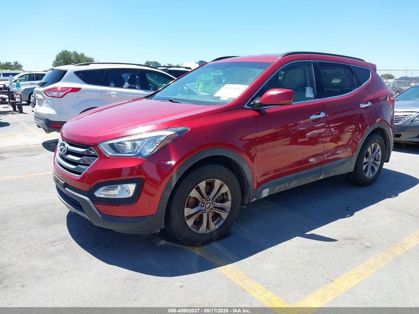 Vin: 5xyzu3lb7gg336629, lot: 46401098, hyundai santa fe sport 2.4l 20162