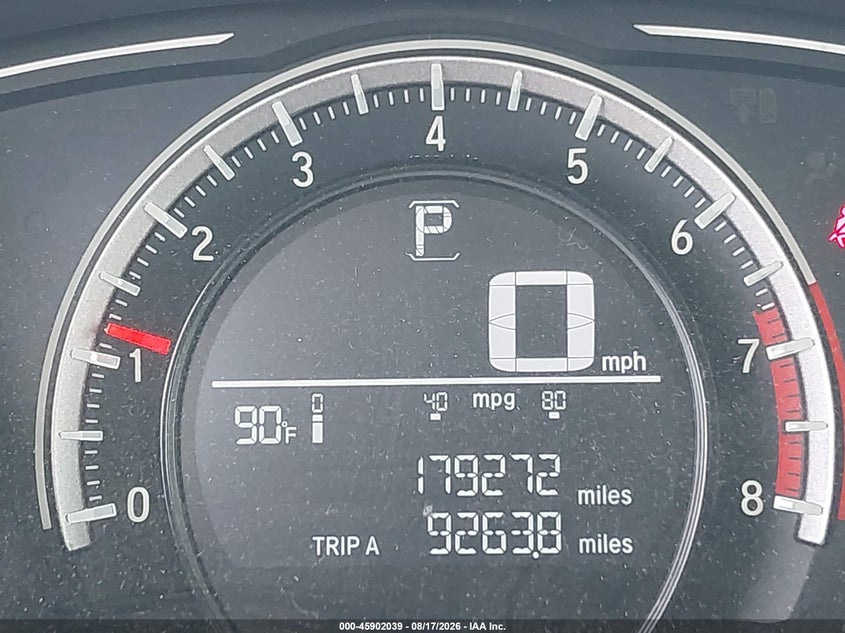 2017 HONDA CIVIC SEDAN 2.0L I-4 DOHC, VVT, 158HP