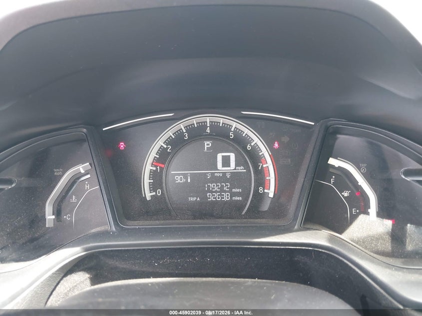 2017 HONDA CIVIC SEDAN 2.0L I-4 DOHC, VVT, 158HP