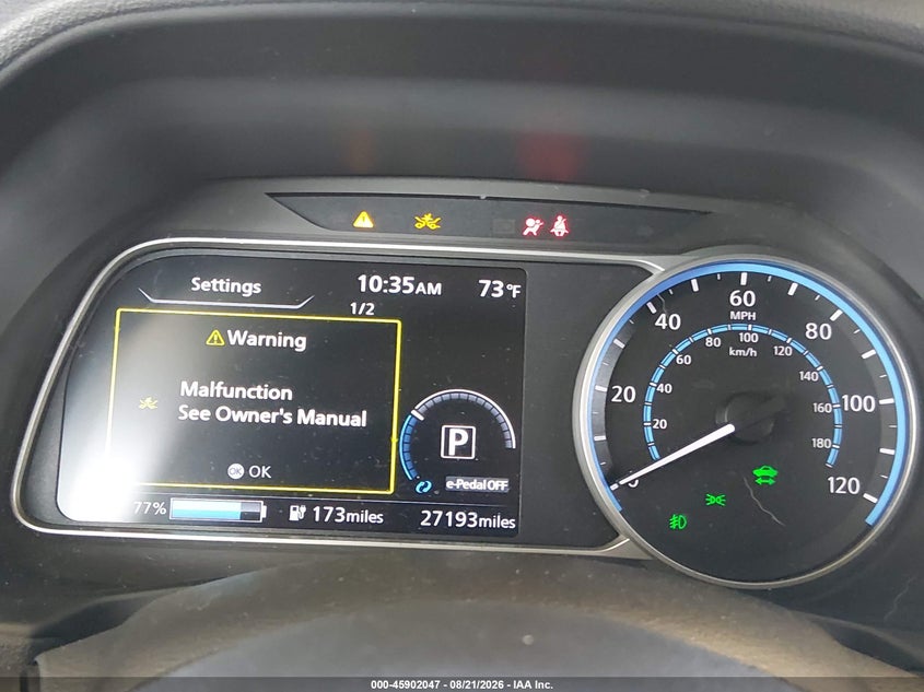 2025 NISSAN LEAF auction photo 7