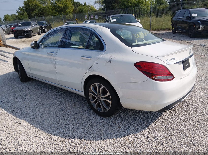 Vin: 55swf4kb7gu126610, lot: 46401138, mercedes-benz c 300 4matic 20163