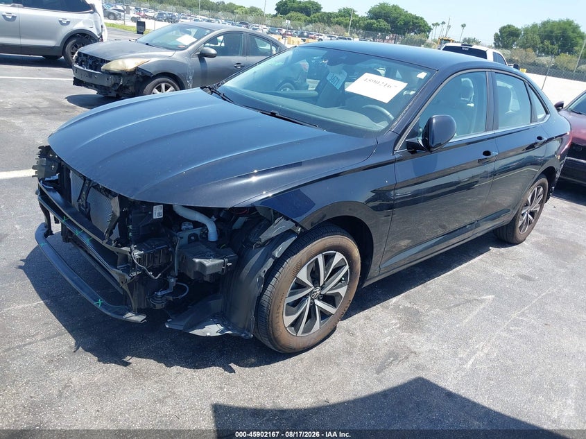 2024 Volkswagen Jetta, Rear, IAAI, VIN 3VW5M7BU6RM084416 — photo 2