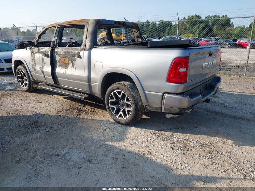 Vin: 1c6srfjp8sn752605, lot: 46401379, ram 1500 laramie  4x4 5'7 box 20253