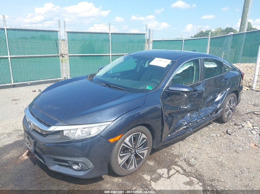 2016 Honda Civic, Левый бок, IAAI, VIN 19XFC1F34GE045596 — фото 2