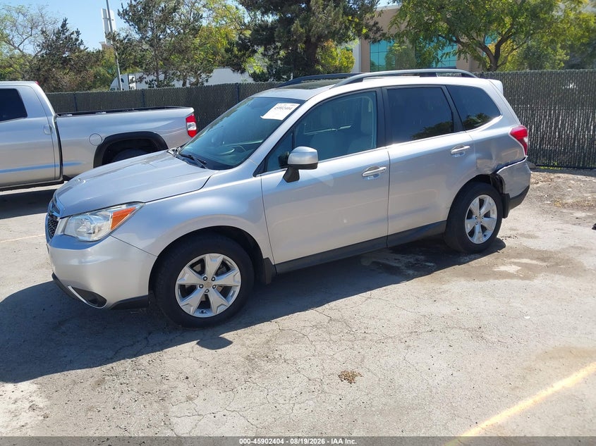 2016 Subaru Forester, Левый зад, IAAI, VIN JF2SJAHC7GH444290 — фото 2