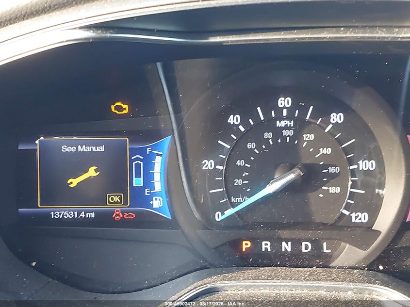 FORD FUSION ENERGI 2013 VIN 3FA6P0SU9DR260107