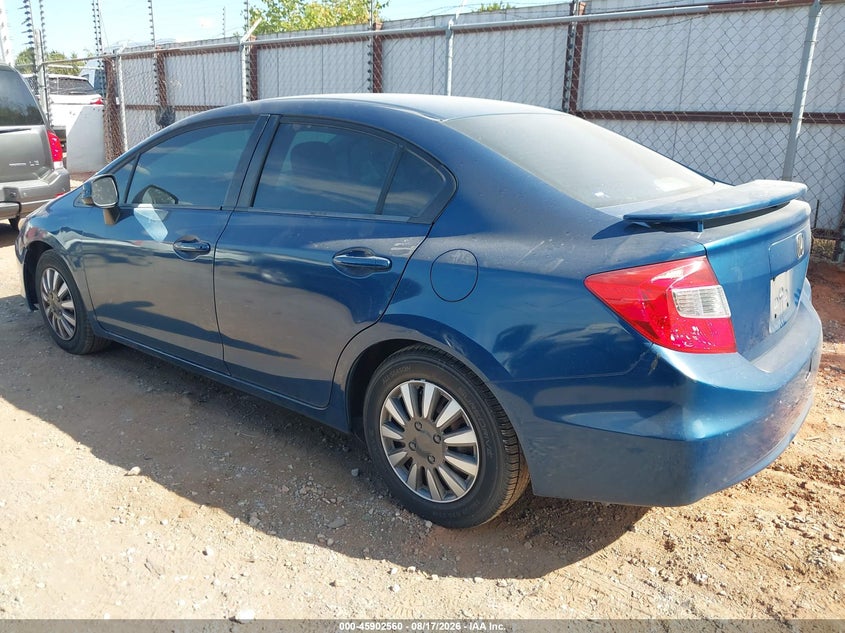 2012 HONDA CIVIC auction photo 3
