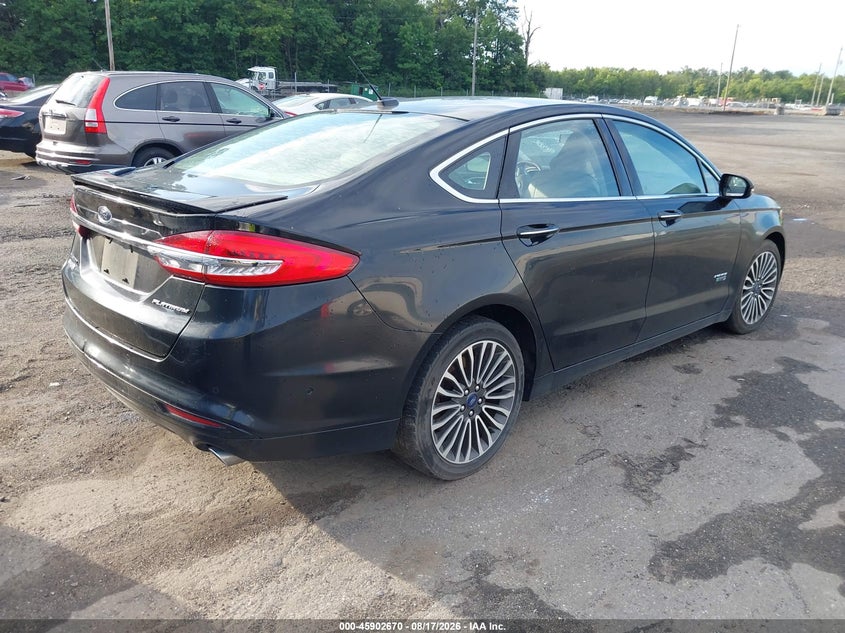 Vin: 3fa6p0su2hr409768, lot: 46401740, ford fusion energi platinum 20174