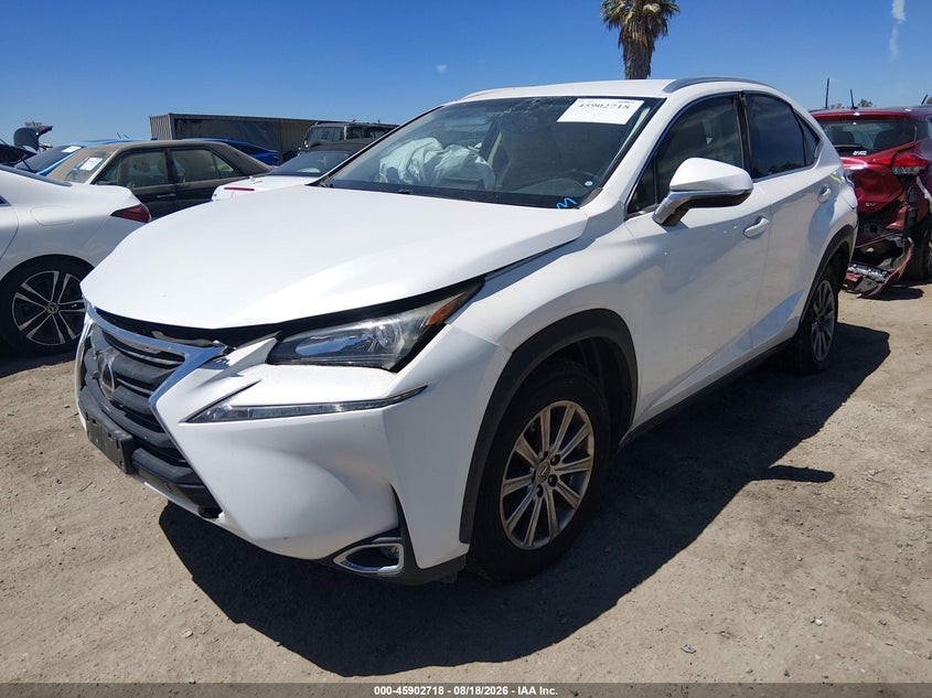 2016 Lexus NX, Левый зад, IAAI, VIN JTJYARBZ3G2023445 — фото 2