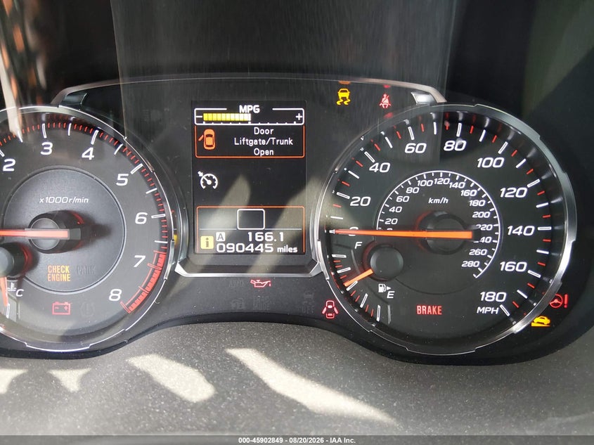 SUBARU WRX 2018 VIN JF1VA1A69J9810404