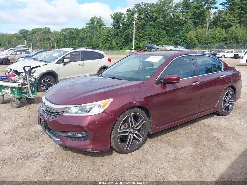 2017 Honda Accord Sport Se, Оба бока, IAAI, VIN 1HGCR2F13HA177874 — фото 2