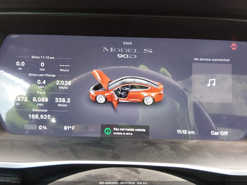 2015 TESLA MODEL S auction photo 7